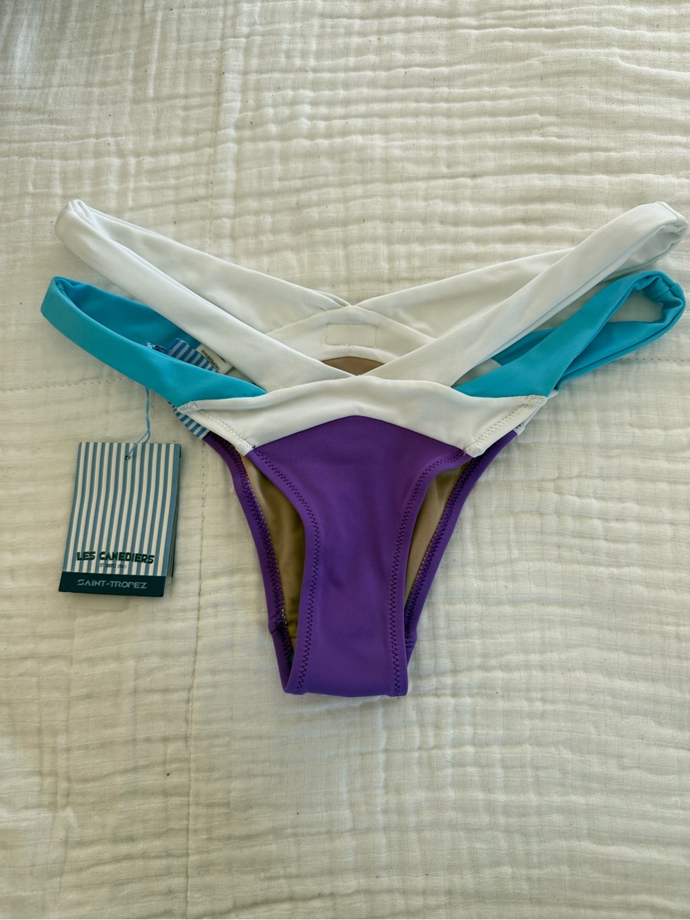 NWT Les Canebiers Palmier Bikini Bottoms Size French 42